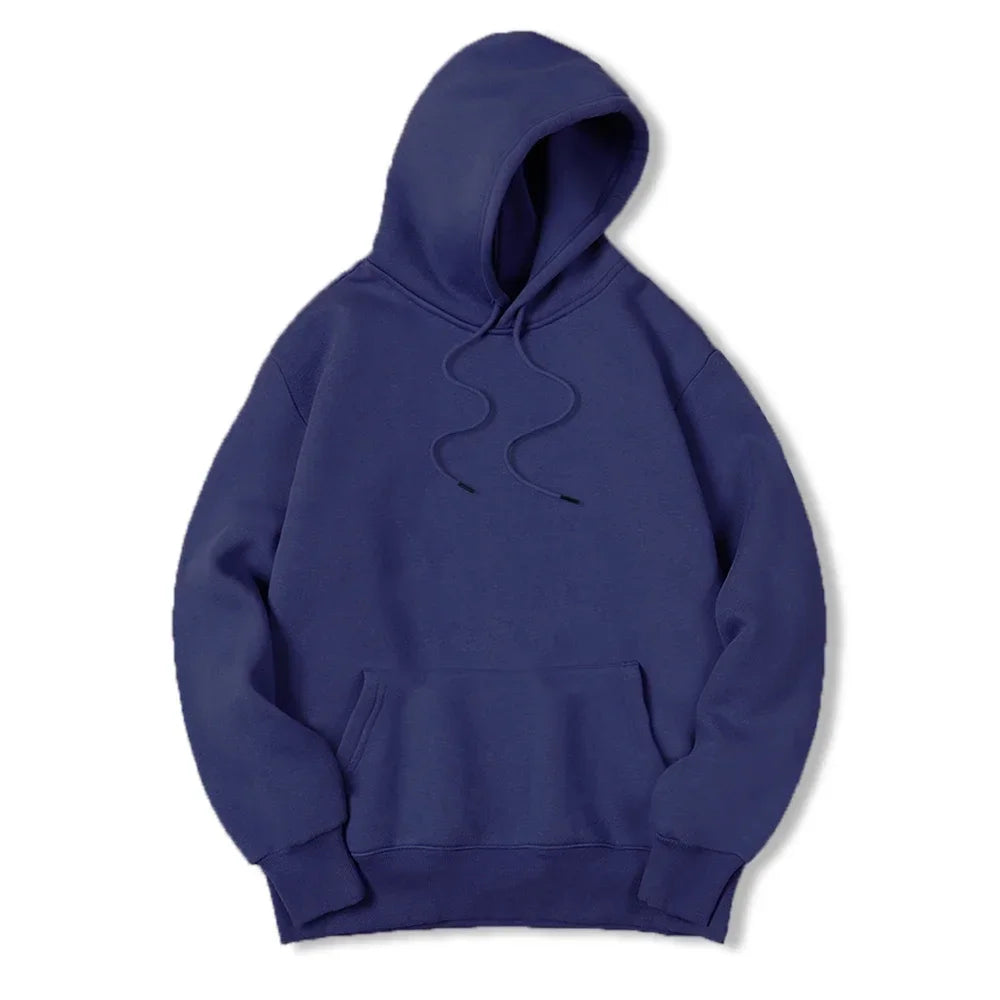 Masculino cor sólida com capuz suéteres masculino camisola de lã quente moda roupas de rua solta respirável moletom com capuz masculino
