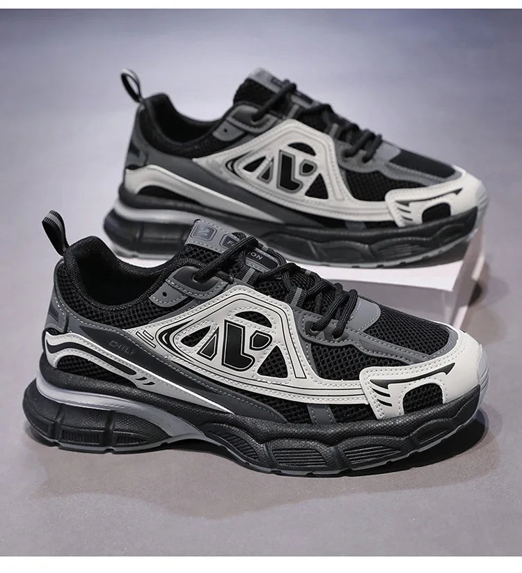 Sapatos masculinos moda ao ar livre sapato casual rendas até plataforma tênis conforto tênis de corrida para homem sapatos de treinamento tenis masculino