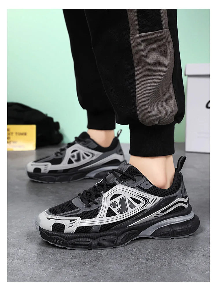 Sapatos masculinos moda ao ar livre sapato casual rendas até plataforma tênis conforto tênis de corrida para homem sapatos de treinamento tenis masculino