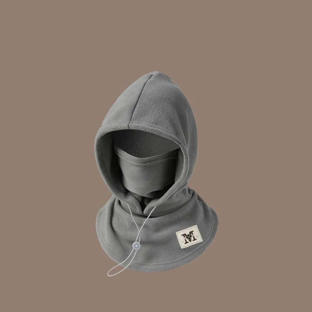 Casual mais quente com capuz pescoço boné à prova de vento cordão inverno pulôver boné anti-frio proteção de ouvido masculino capacete chapéu ciclismo