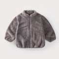 Rosa meninas jaquetas outono casaco de inverno jaqueta de lã térmica para crianças 1 2 3 4 5yrs crianças casacos quentes coreano outerwear