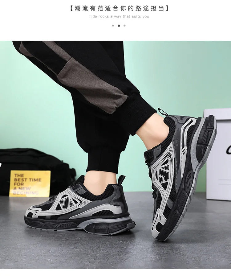Sapatos masculinos moda ao ar livre sapato casual rendas até plataforma tênis conforto tênis de corrida para homem sapatos de treinamento tenis masculino