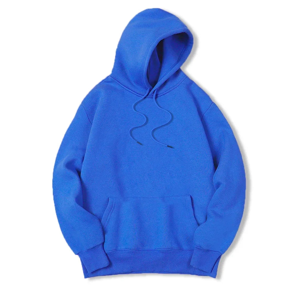 Masculino cor sólida com capuz suéteres masculino camisola de lã quente moda roupas de rua solta respirável moletom com capuz masculino