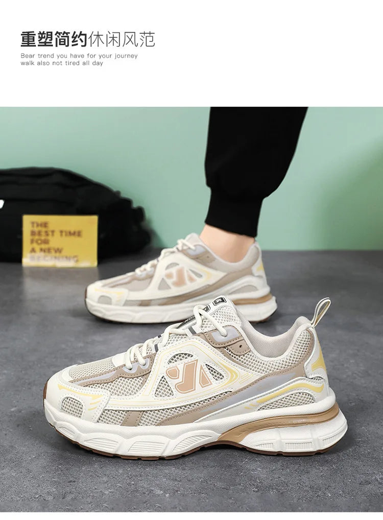 Sapatos masculinos moda ao ar livre sapato casual rendas até plataforma tênis conforto tênis de corrida para homem sapatos de treinamento tenis masculino