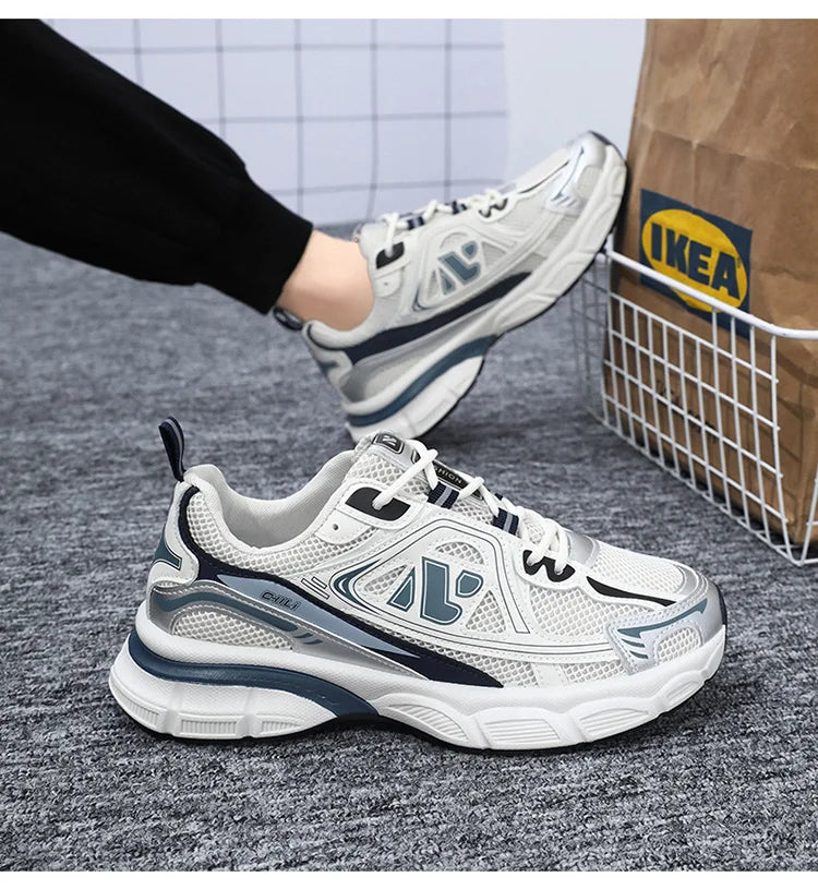 Sapatos masculinos moda ao ar livre sapato casual rendas até plataforma tênis conforto tênis de corrida para homem sapatos de treinamento tenis masculino