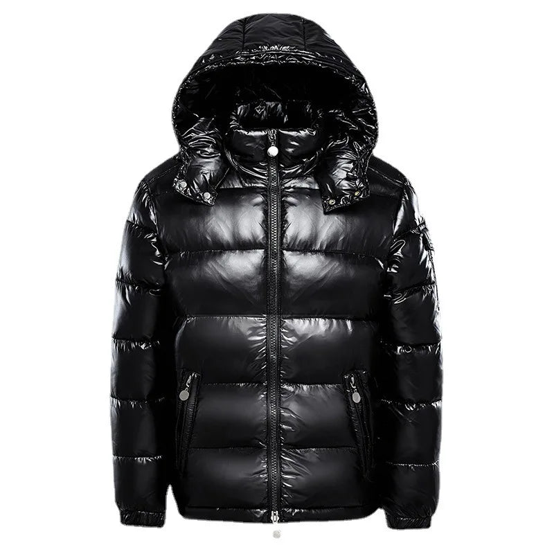 2026 moda impermeável curto algodão jaquetas masculino preto leve neve parkas de alta qualidade brilhante parkas jaquetas de inverno masculino