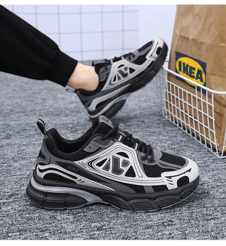 Sapatos masculinos moda ao ar livre sapato casual rendas até plataforma tênis conforto tênis de corrida para homem sapatos de treinamento tenis masculino