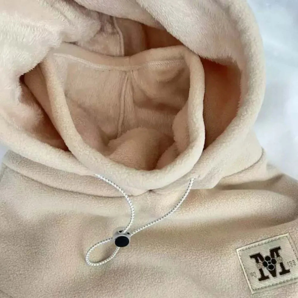 Casual mais quente com capuz pescoço boné à prova de vento cordão inverno pulôver boné anti-frio proteção de ouvido masculino capacete chapéu ciclismo