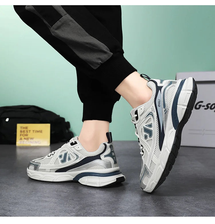 Sapatos masculinos moda ao ar livre sapato casual rendas até plataforma tênis conforto tênis de corrida para homem sapatos de treinamento tenis masculino