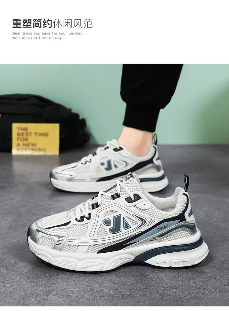 Sapatos masculinos moda ao ar livre sapato casual rendas até plataforma tênis conforto tênis de corrida para homem sapatos de treinamento tenis masculino