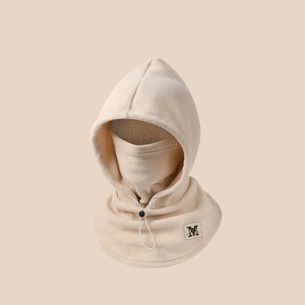 Casual mais quente com capuz pescoço boné à prova de vento cordão inverno pulôver boné anti-frio proteção de ouvido masculino capacete chapéu ciclismo