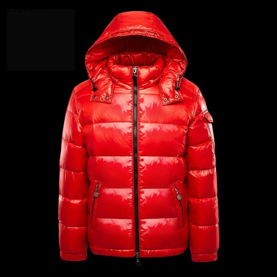 2026 moda impermeável curto algodão jaquetas masculino preto leve neve parkas de alta qualidade brilhante parkas jaquetas de inverno masculino
