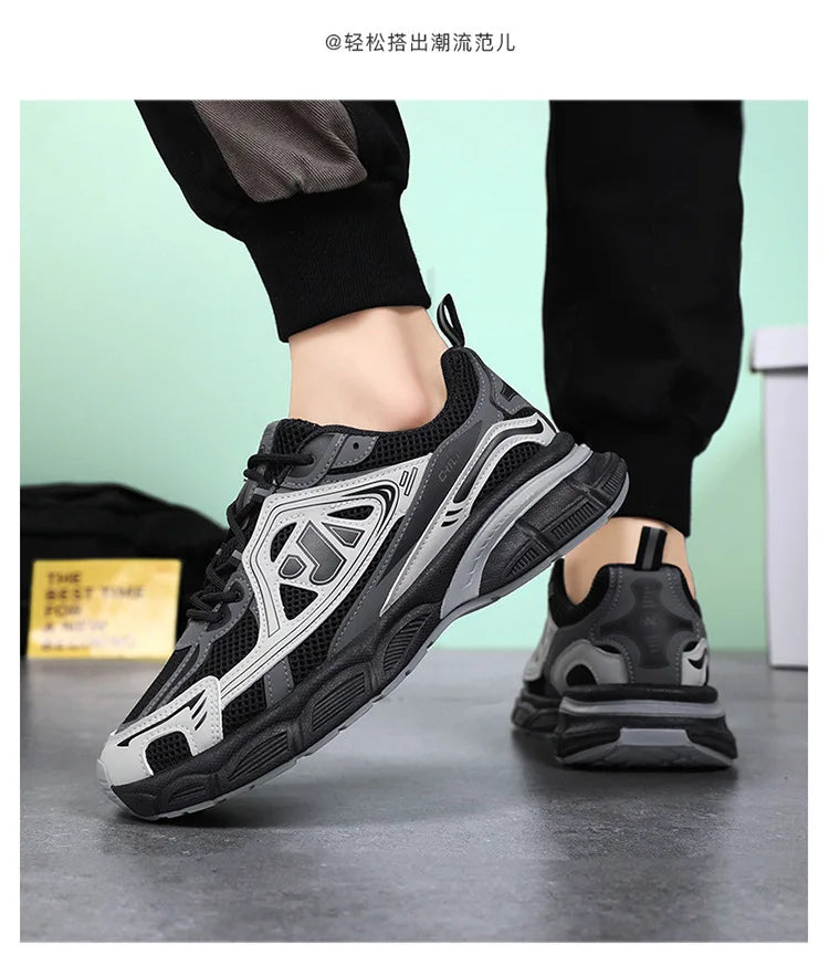Sapatos masculinos moda ao ar livre sapato casual rendas até plataforma tênis conforto tênis de corrida para homem sapatos de treinamento tenis masculino