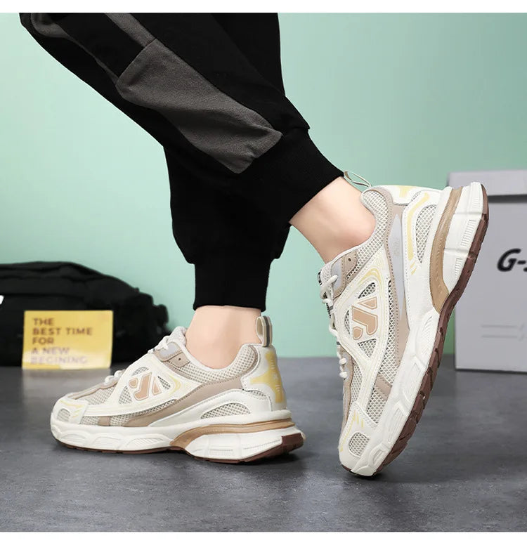 Sapatos masculinos moda ao ar livre sapato casual rendas até plataforma tênis conforto tênis de corrida para homem sapatos de treinamento tenis masculino