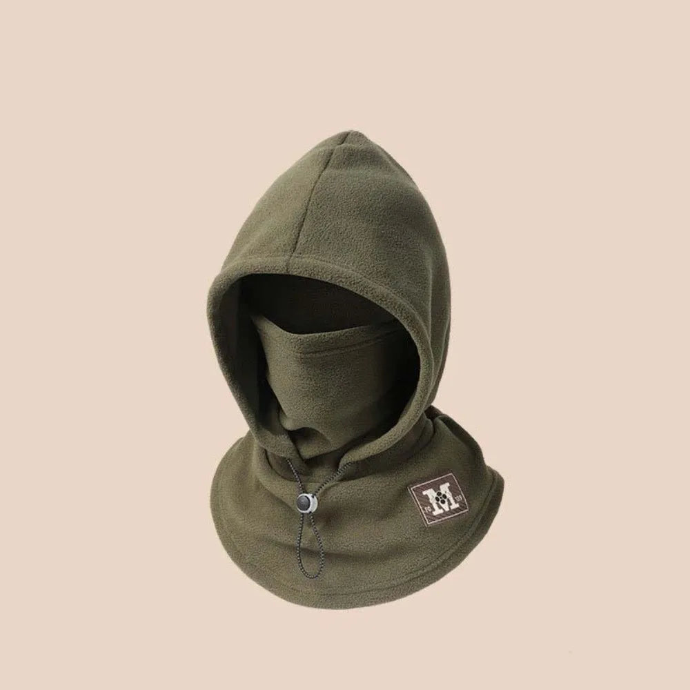 Casual mais quente com capuz pescoço boné à prova de vento cordão inverno pulôver boné anti-frio proteção de ouvido masculino capacete chapéu ciclismo