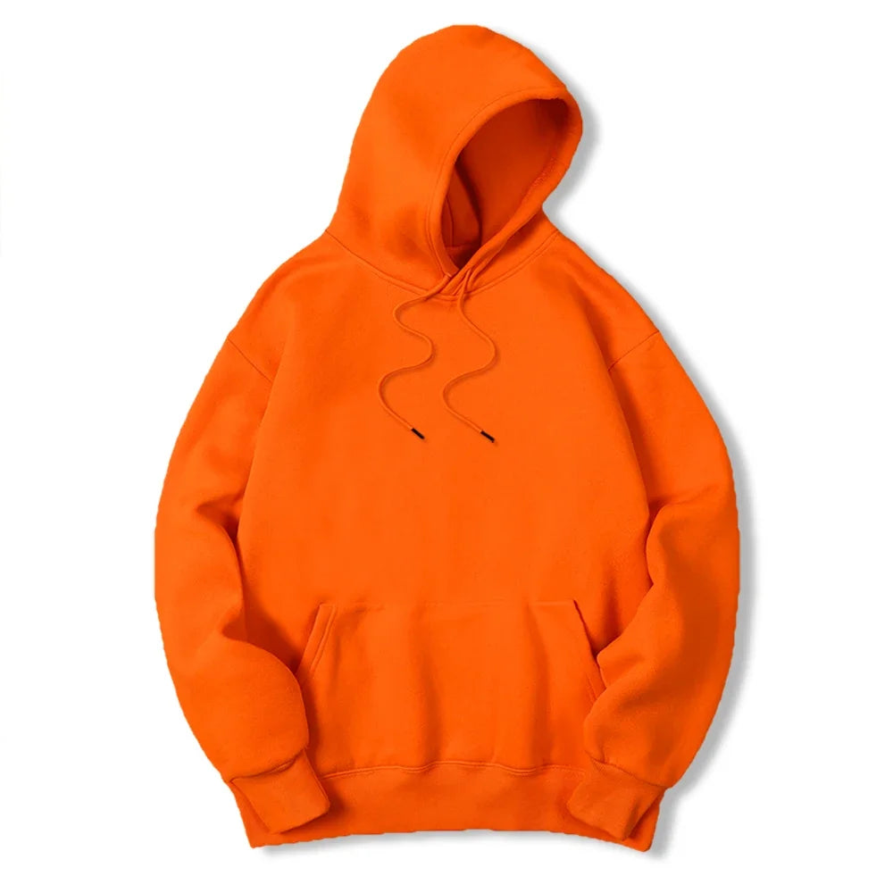 Masculino cor sólida com capuz suéteres masculino camisola de lã quente moda roupas de rua solta respirável moletom com capuz masculino