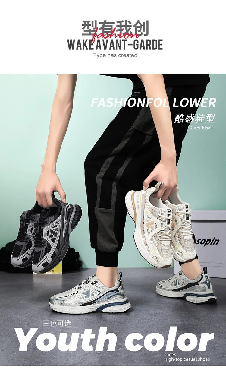 Sapatos masculinos moda ao ar livre sapato casual rendas até plataforma tênis conforto tênis de corrida para homem sapatos de treinamento tenis masculino